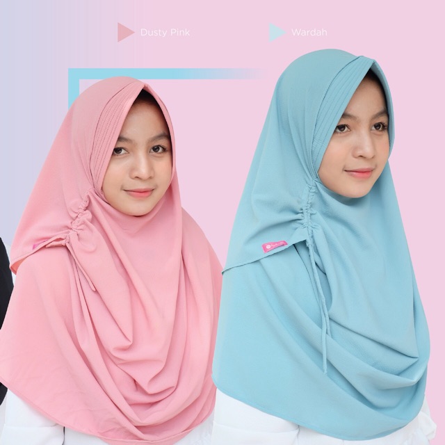 Pasmina Instan safana 2 muka (bahan buble)