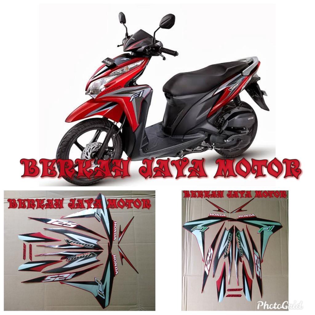 STICKER STRIPING STRIPPING LIS BODY MOTOR VARIO 125 OLD/ LAMA TAHUN 2012 2013 MERAH MAROON
