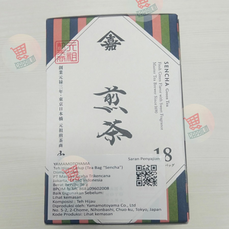 

Yamamotoyama Sencha Green Tea 36 gr ( 18 x 2 gr ) Tea Bag / Teh Hijau Impor Jepang