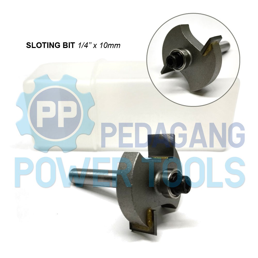 MATA SLOTING BIT 10 MM MESIN PROFIL KAYU WOOD TRIMMER ROUTER SLOTTING