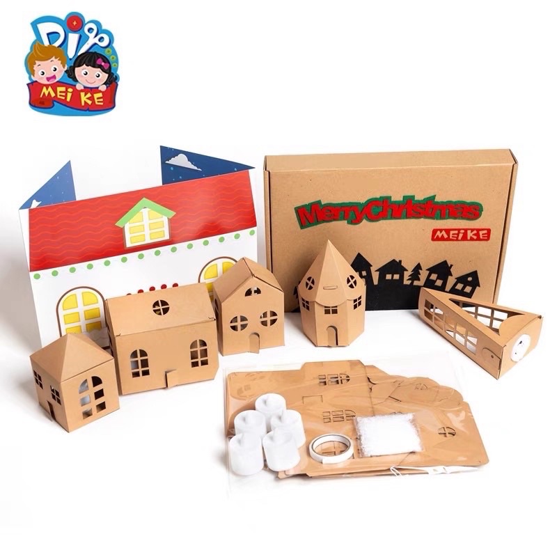 diy christmas theme papercraft set prakarya anak tema natal