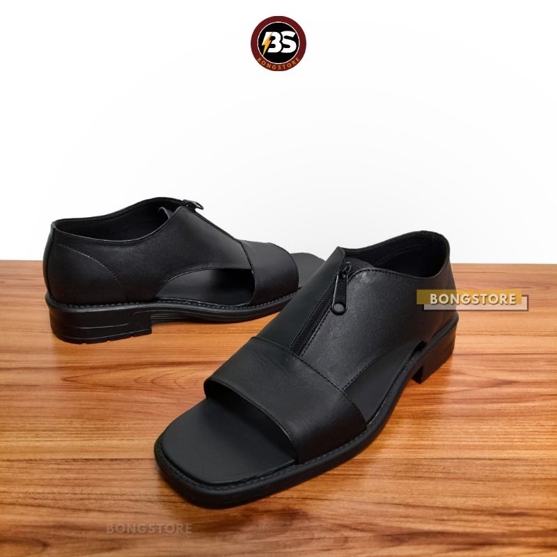 sepatu sandal pria casual kulit asli berkualitas premium sandal sepatu pria knip