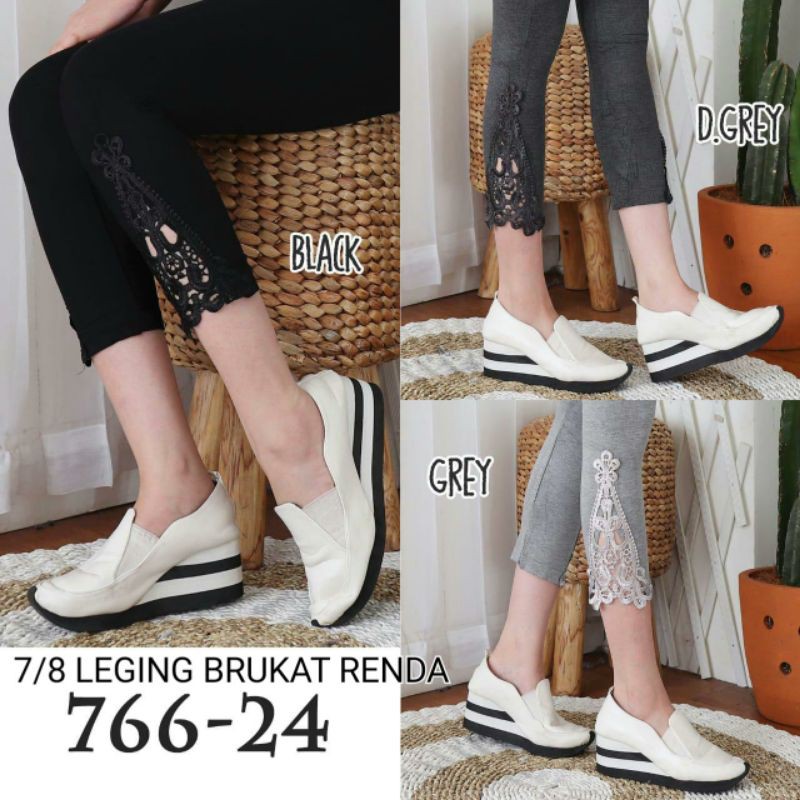 Celana Lejing 7/8  Celana Renda Leging Wanita