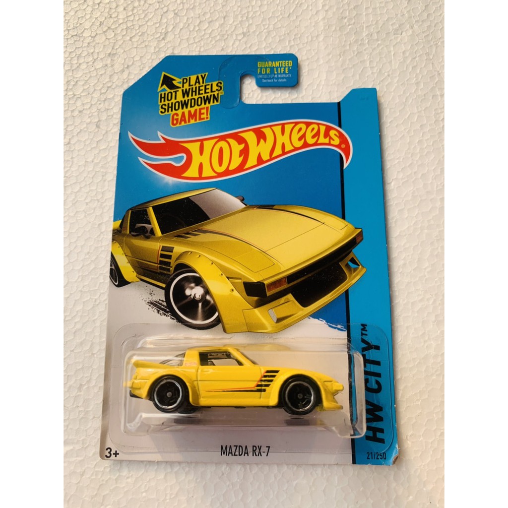 HOT WHEELS HOTWHEELS MAZDA RX-7 KUNING HW CITY DIECAST MOBIL HOTWILS HOTWEEL LANGKA MURAH TRACK JDM