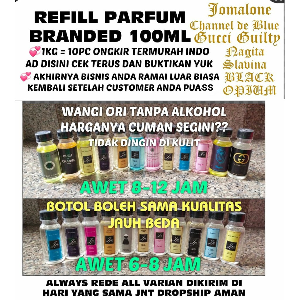 REFILL PARFUM BRANDED 100ML