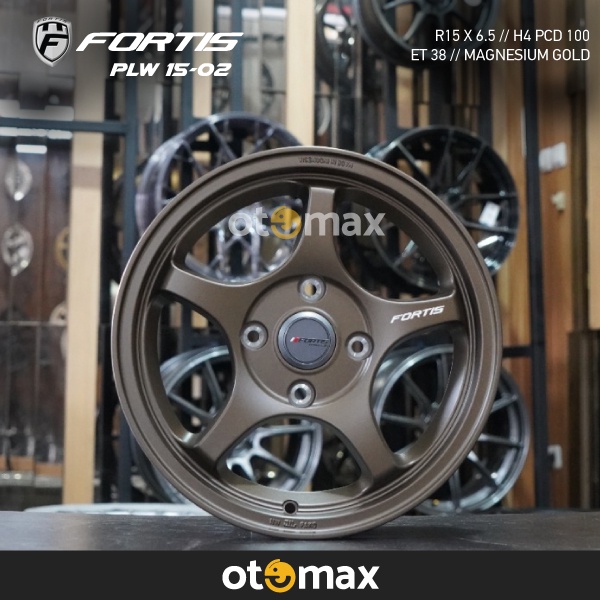 Velg Mobil Fortis PLW-02 Ring 15 PCD 100 Magnesium Gold