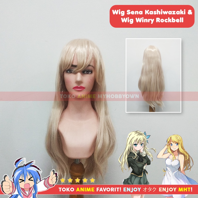 Wig Cosplay Anime Blonde Sena Kashiwazaki Winry Rockbell