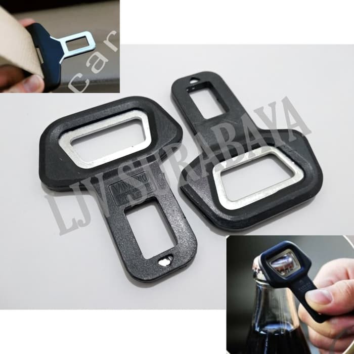 Seat belt buckle alarm buzzer stopper / pembuka botol minuman