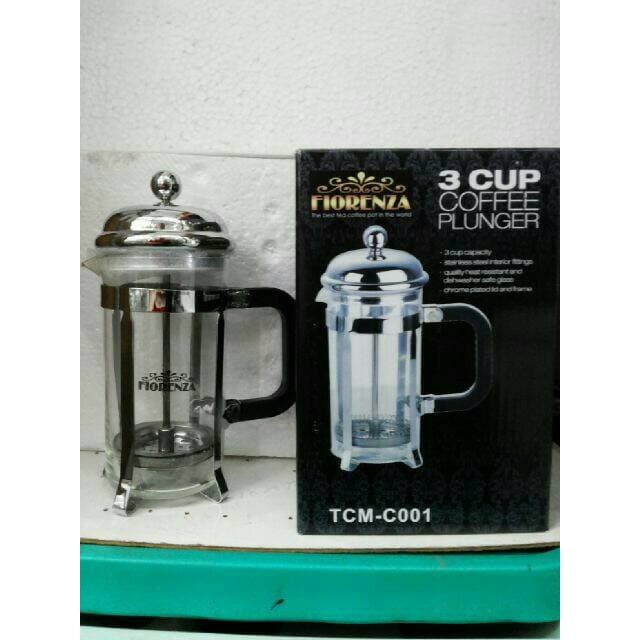 

COFFEE PLUNGER 3CUP FIORENZA PENYARING KOPI TEH vnl1680