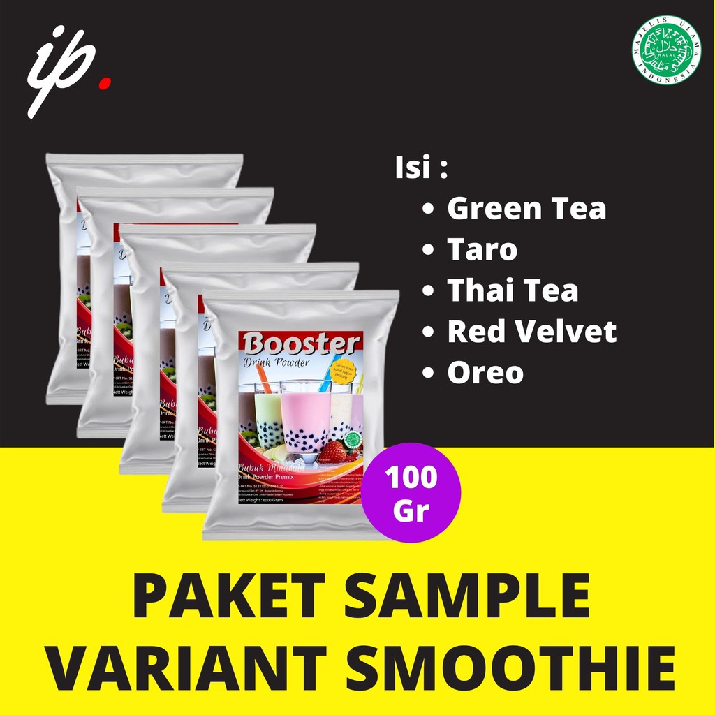 PAKET TESTER / SAMPLE Bubuk Minuman Best 5 Varian, Harga adalah 1 Paket berisi 5 Variant