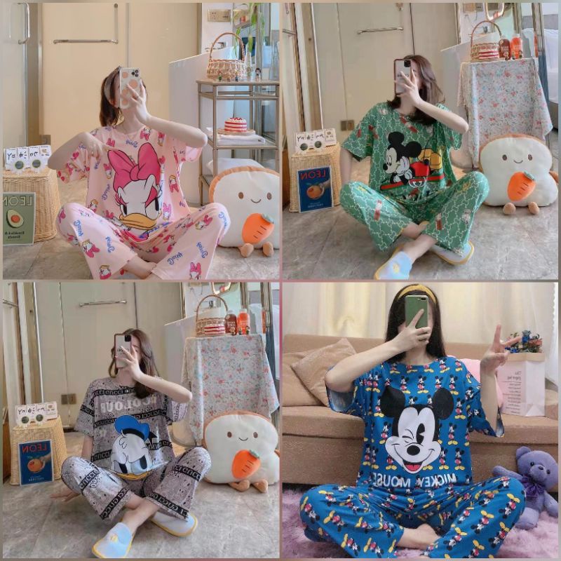 Baju Tidur Piyama Wanita/Cewek Dewasa Motif Import Kekinian CP