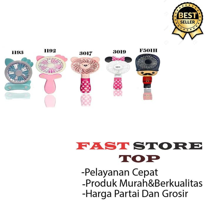 FAST Kipas Angin Karakter/Kipas Angin Genggam Karakter/Kipas angin Mini