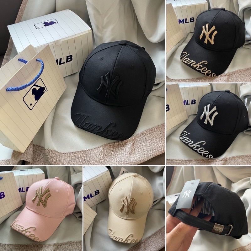 ((NEW IN)) TOPI NY MLB YANKEES HALF FONT / BASEBALL CAP / TOPI PRIA / TOPI WANITA