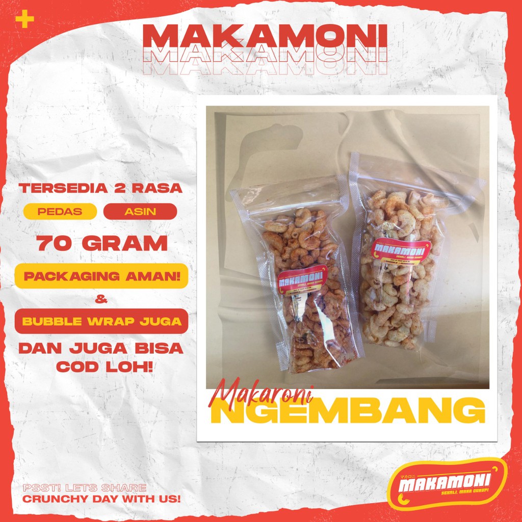 

Makamoni Ngembang 70gram (FREE BUBBLE WRAP)