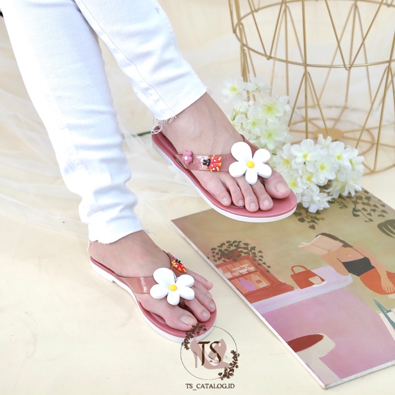 Sandal Japit Bunga Satu Kamboja Import Mokaya 2099-741