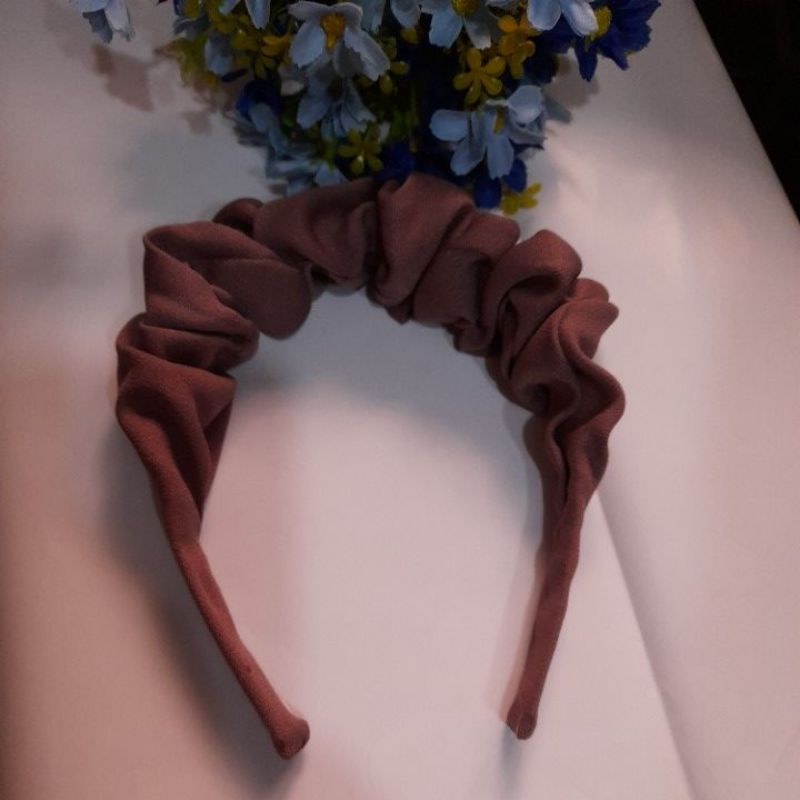 BANDO KERUT NAGITA SLAVINA bando korea bando scrunchie bahan kain viral nagita