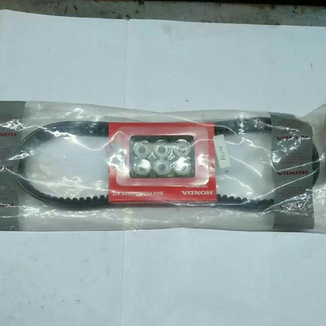 Paket Set Roller Vbelt Vanbelt Sabuk V ORI Beat FI  Spacy FI  Scoopy FI  Injeksi kzl original