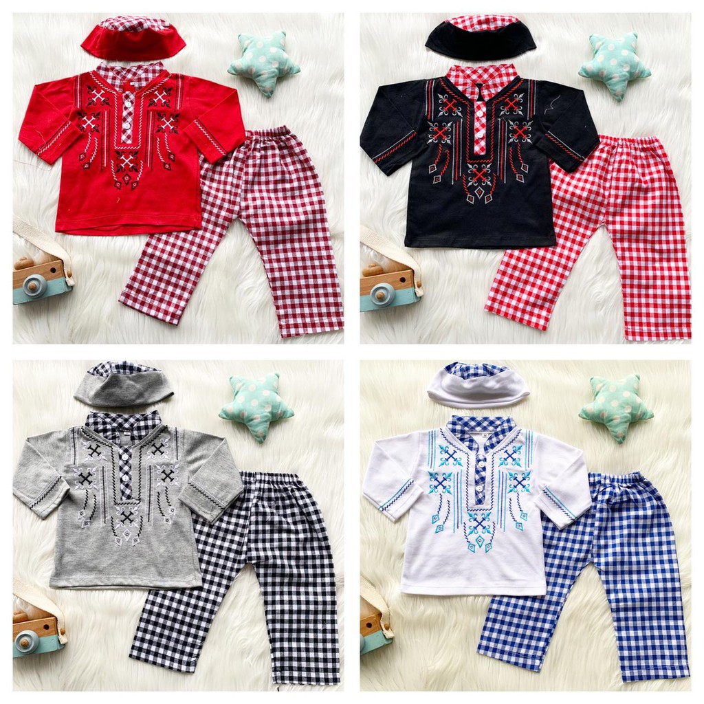 Baju koko bayi anak balita 1 2 tahun ARYA KOKO SET Baju koko bayi anak balita 1 2 tahun ARYA KOKO SET