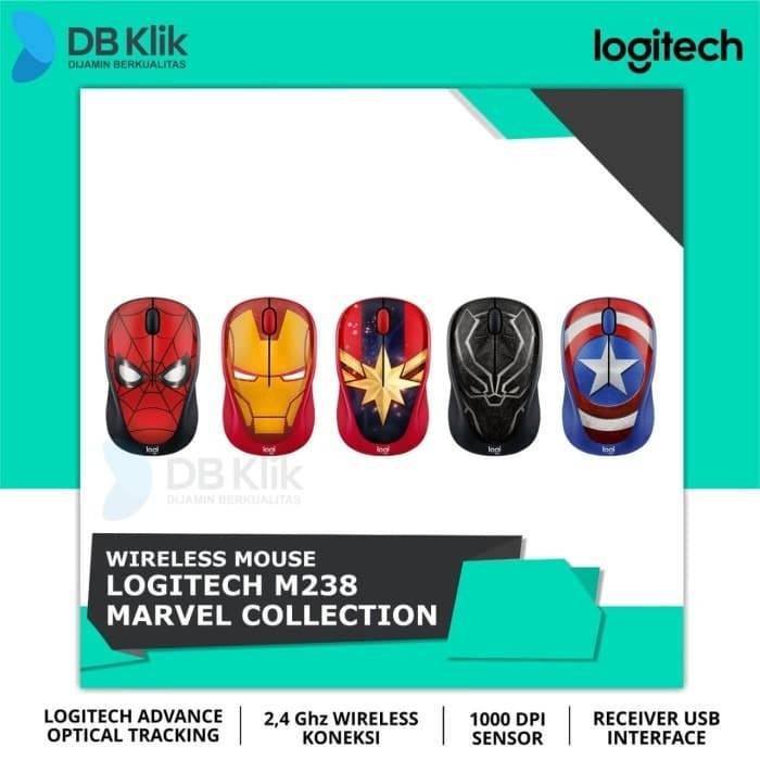 Mouse Wireless Logitech M238 MARVEL Collection |