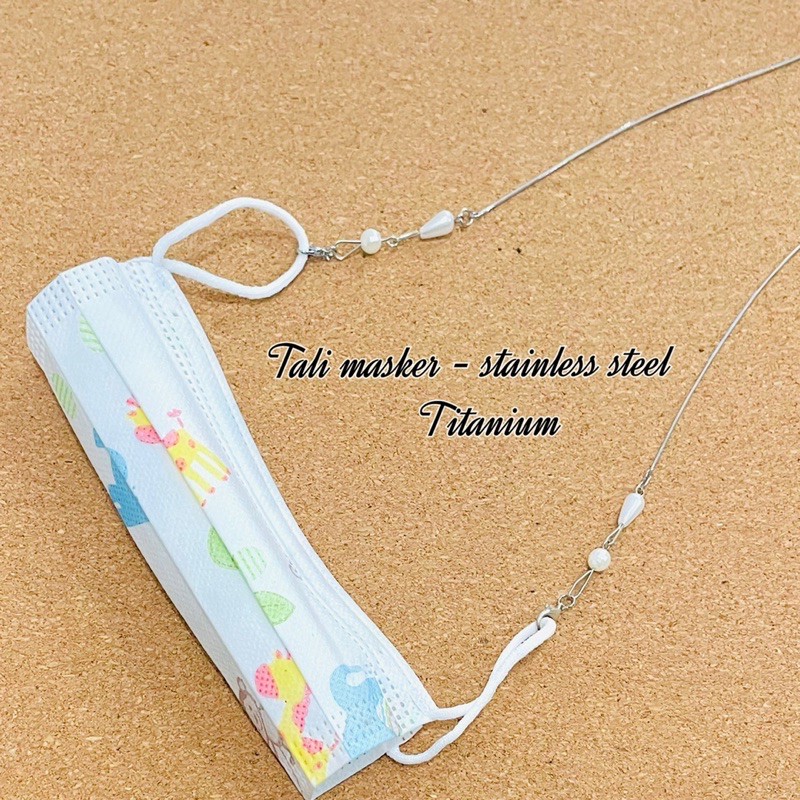 strap masker tali masker kalung masker connector masker strap face mask perhiasan masker stainless