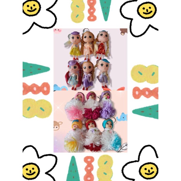 Gantungan Kunci / ganci aksesoris hiasan tas Boneka Barbie Imut Lucu mainan anak Perempuan