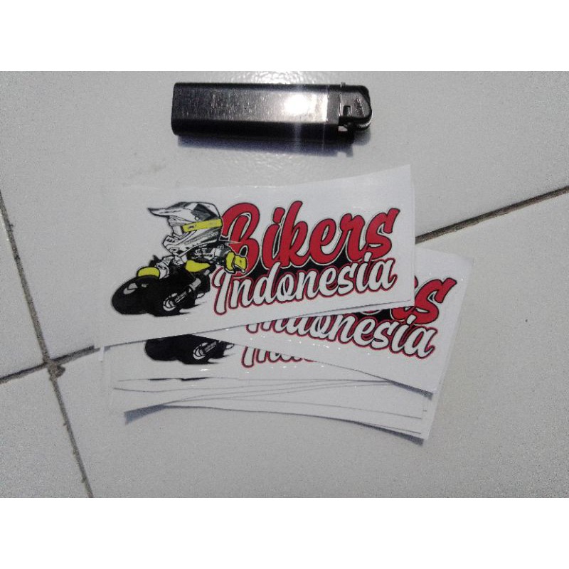 

sticker vinil cutting laminasi bikers Indonesia