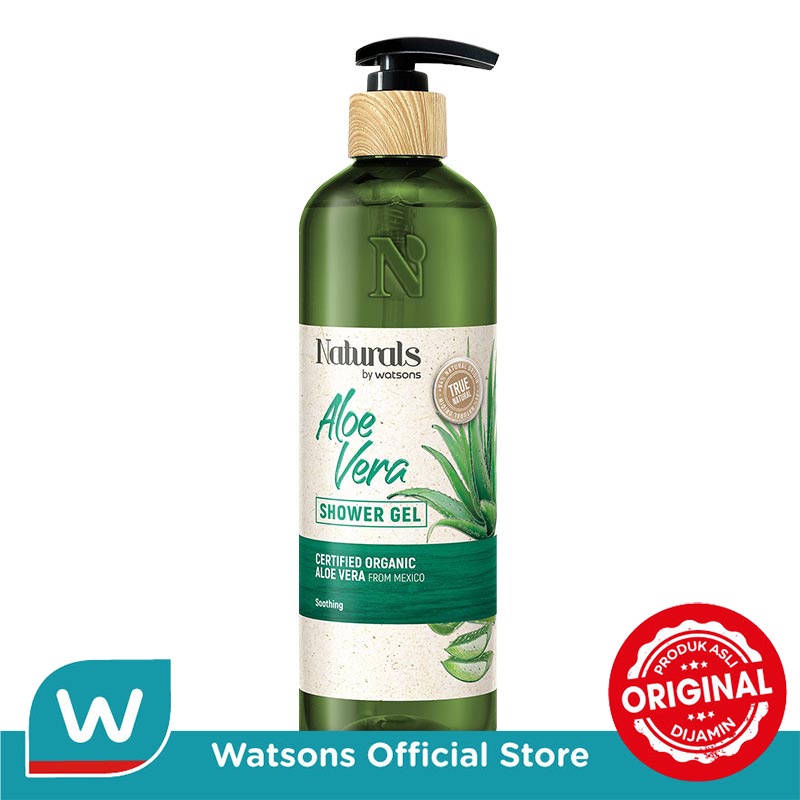Jual Naturals By Watsons Aloe Vera Shower Gel 490ml Shopee Indonesia
