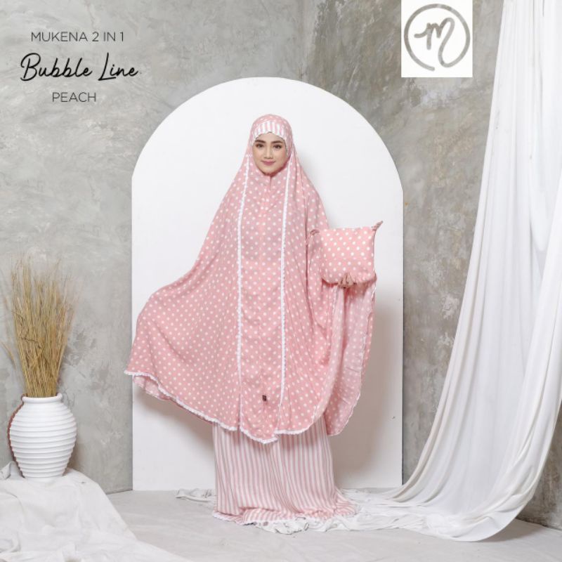 Mukena Dewasa Rayon 2in1 POLKADOT Jumbo!