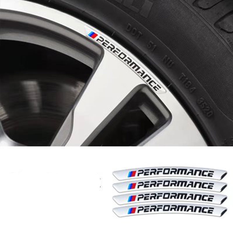 4pcs Stiker Velg Mobil Bmw X5 E70 X6 E71 E72 G20 G15 G32 G11 G02