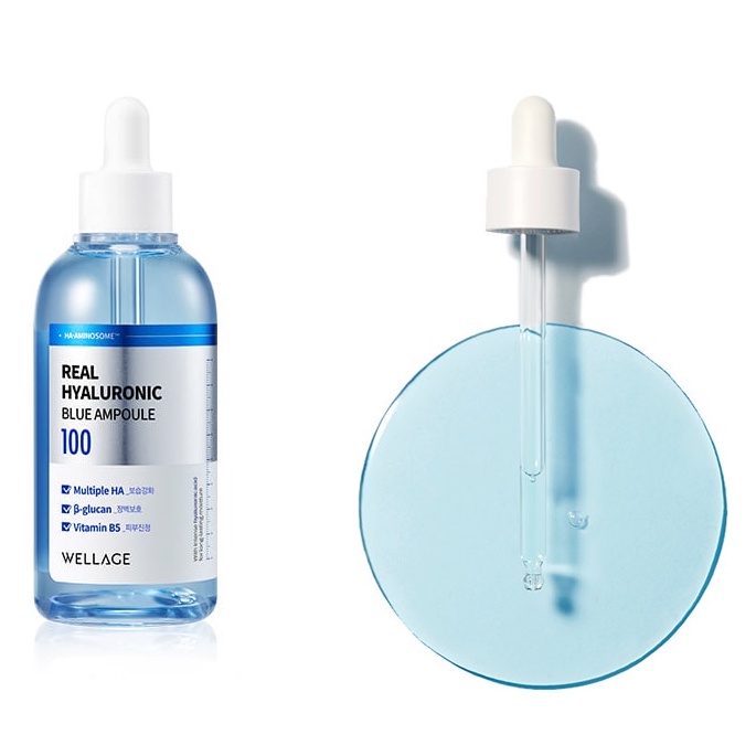 Image of (100ml) WELLAGE Real Hyaluronic Blue 100 Ampoule #1