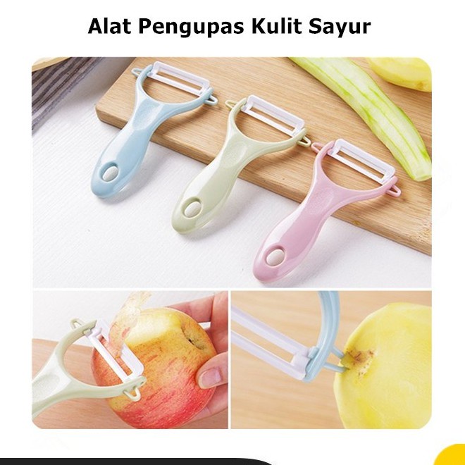 &lt;^ SJA ^&gt; Serutan Pengupas Buah Sayur Bentuk U Serbaguna / Kupas buah