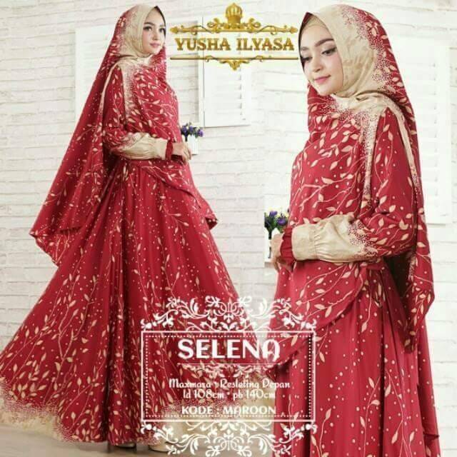 Gamis & khimar maxmara SELENA SYARI ORI YUSHA | YUSHA ILYASA AYSILA JENIFER JENNIFER ORI RINS ALISHA