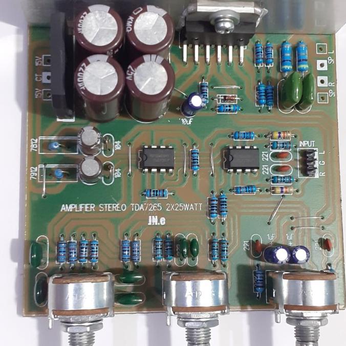 KIT SPEAKER AKTIF AMPLIFIER STEREO TDA7265 .