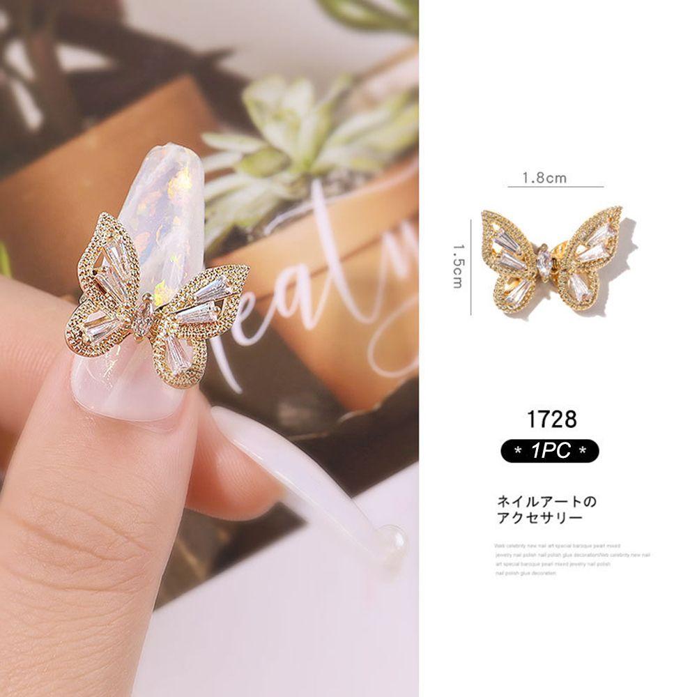PINEAPPLE Nail Rhinestones DIY Manicure Gold/Silver Alloy Luxury Crystal