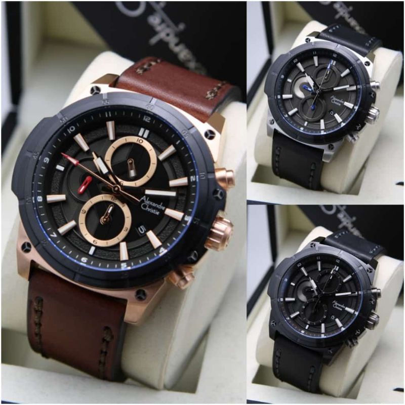 JAM TANGAN PRIA ALEXANDRE CHRISTIE 6587 AC 6587 Ac 6587 ORIGINAL [ GARANSI RESMI 1 TAHUN ]