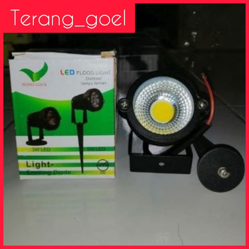 LampuTaman Tancap Led COB / Lampu Sorot Led Tancap dan Tempel