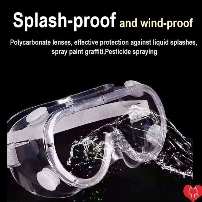 Kacamata Safety Google Medis Medical Anti Fog Debu Virus