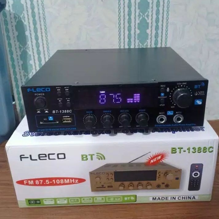 COD POWER AMPLIFIER BLUETOOTH FLECO BT-1388C - AMPLI KARAOKE FLECO BT-1388C