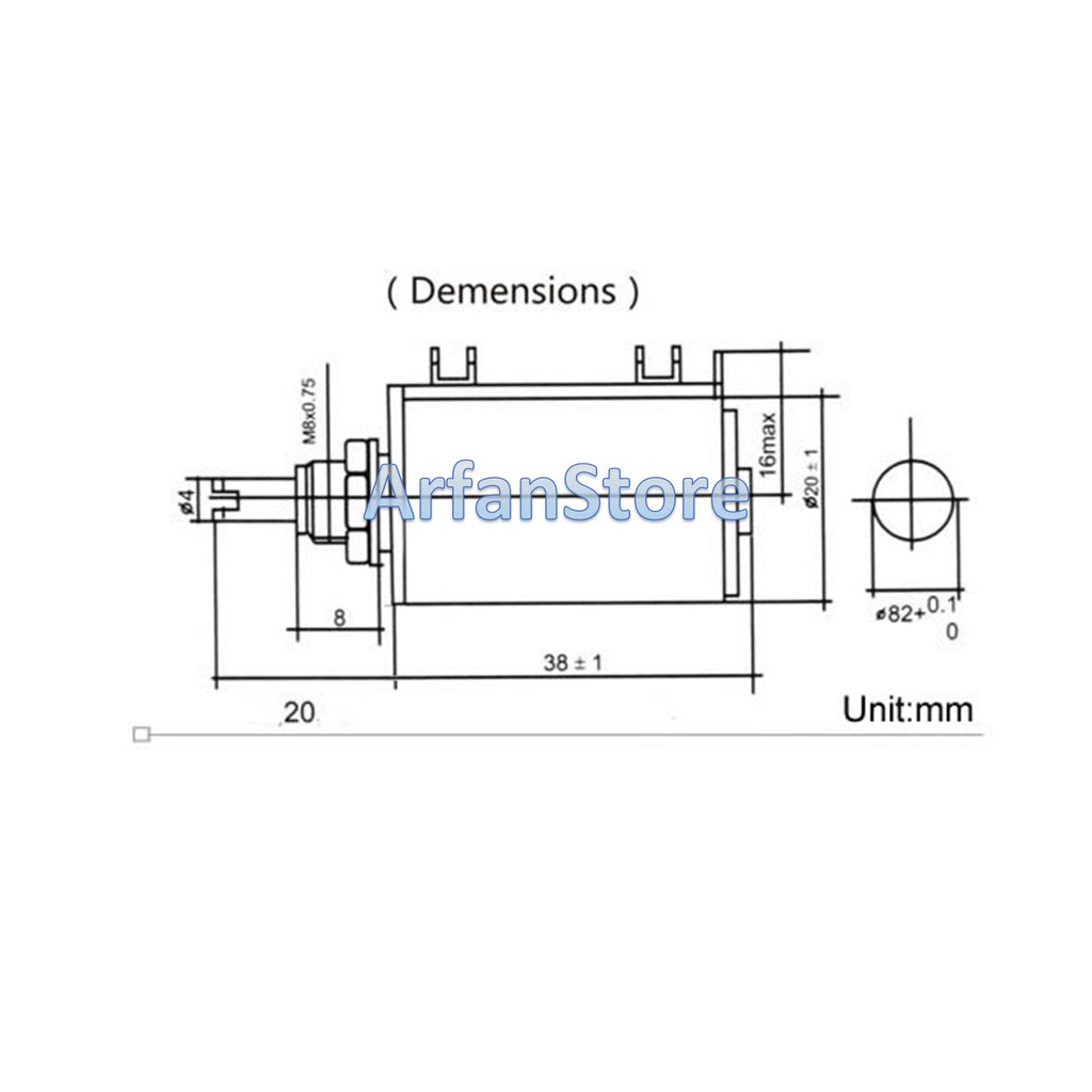 Potensiometer 1K 2W Multiturn Variable Resistor Adj Wirewound BOCHEN