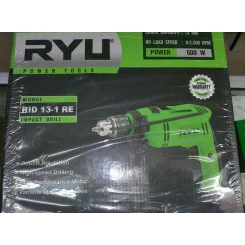 -READY- MESIN BOR TEMBOK RYU RID 13-1 RE / MESIN BOR TANGAN RYU RID13-1 RE