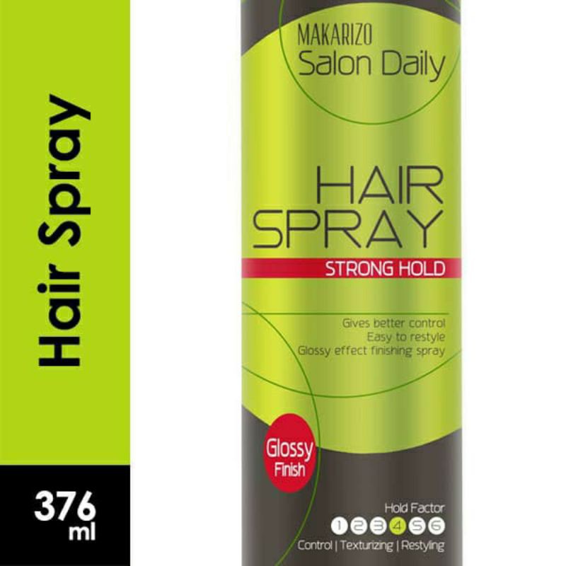 MAKARIZO HAIR SPRAY STRONG HOLD - ROCK SOLID - EXTRA STRONG HOLD 376mL