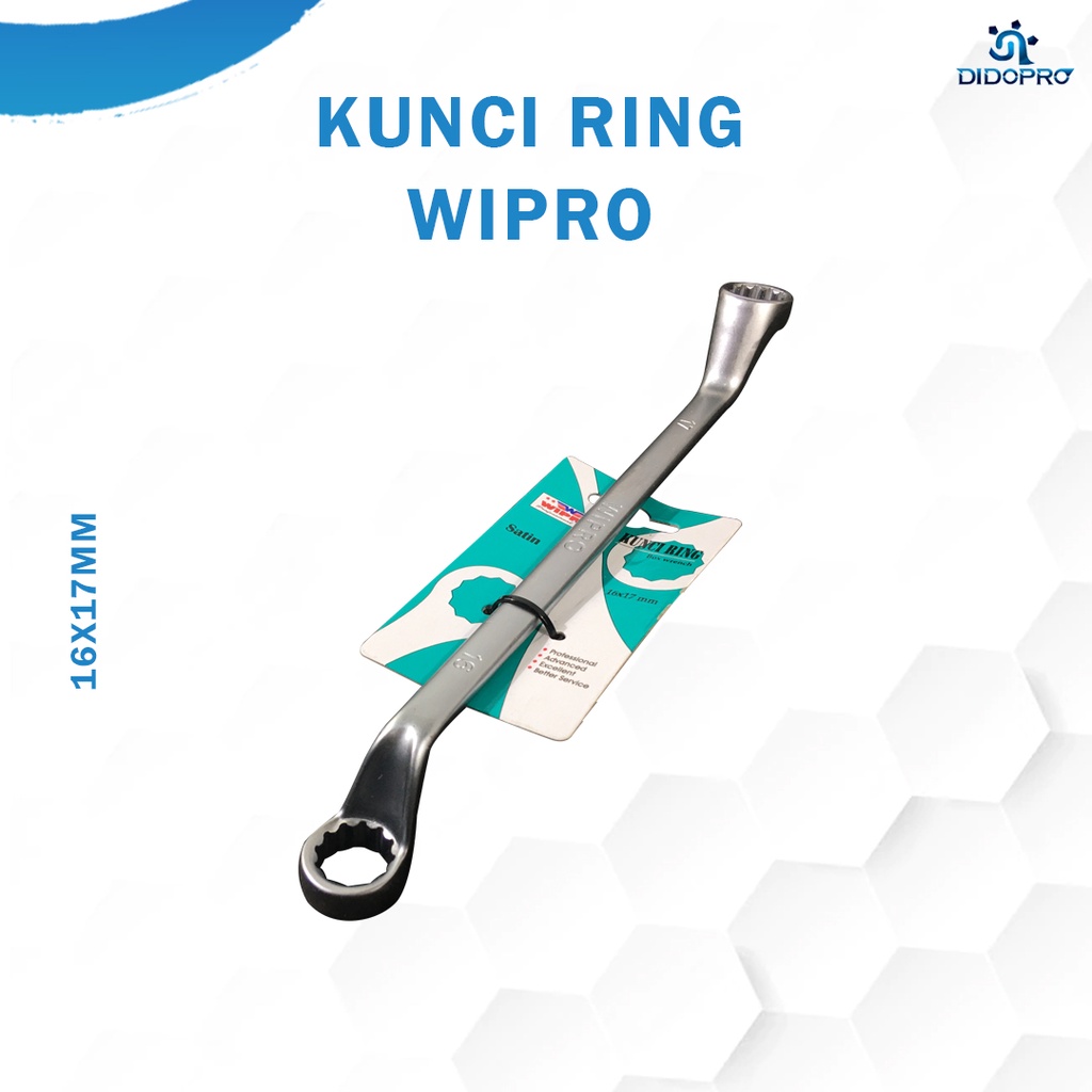 Kunci Ring Wipro 16x17mm