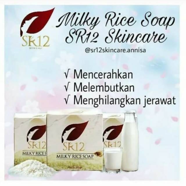 Milk rice soap