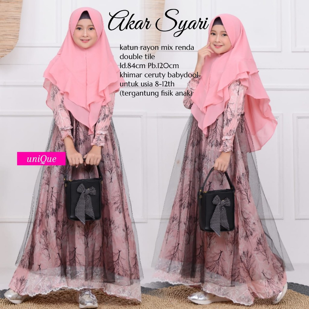 AKAR GAMIS SYARI ANAK / KIDS ORIGINAL UNIQUE