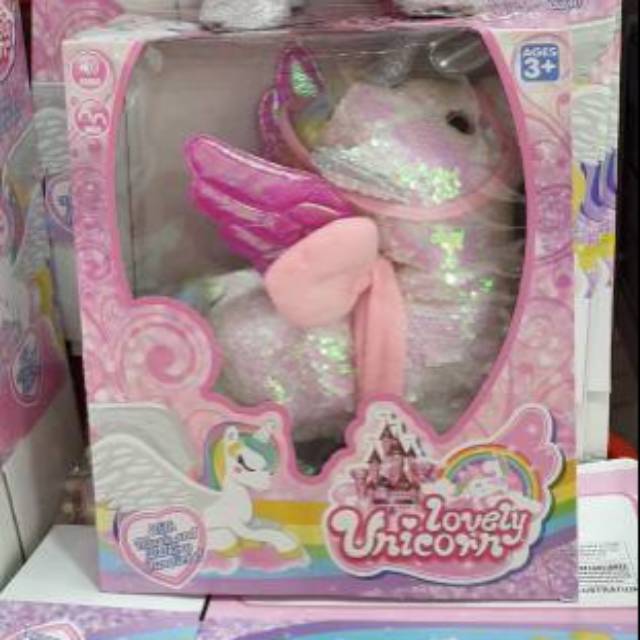 Musical Unicorn Sequin/Walking Unicorn/Mainan Unicorn