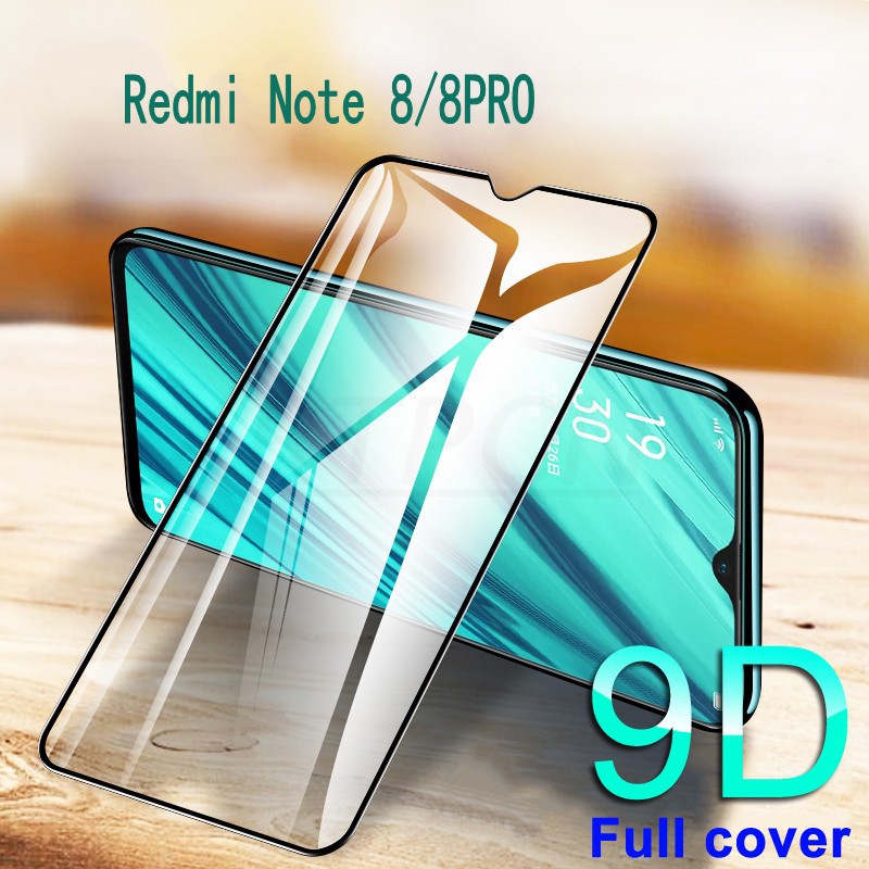 Tempered Glass Full Cover 9D untuk Redmi Note 8 / Note 8 Pro