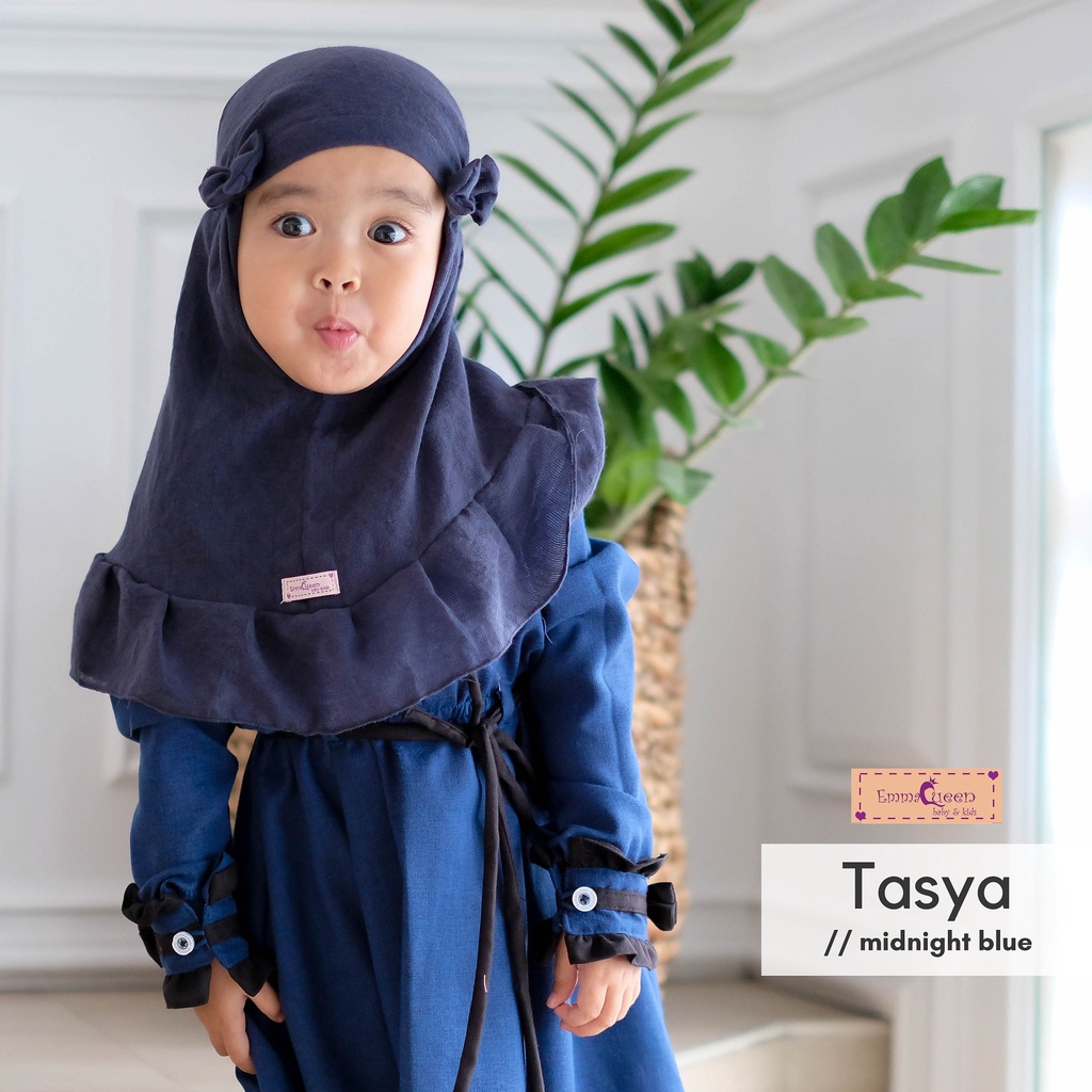 EmmaQueen - Jilbab Kids Tasya-Midnight Blue
