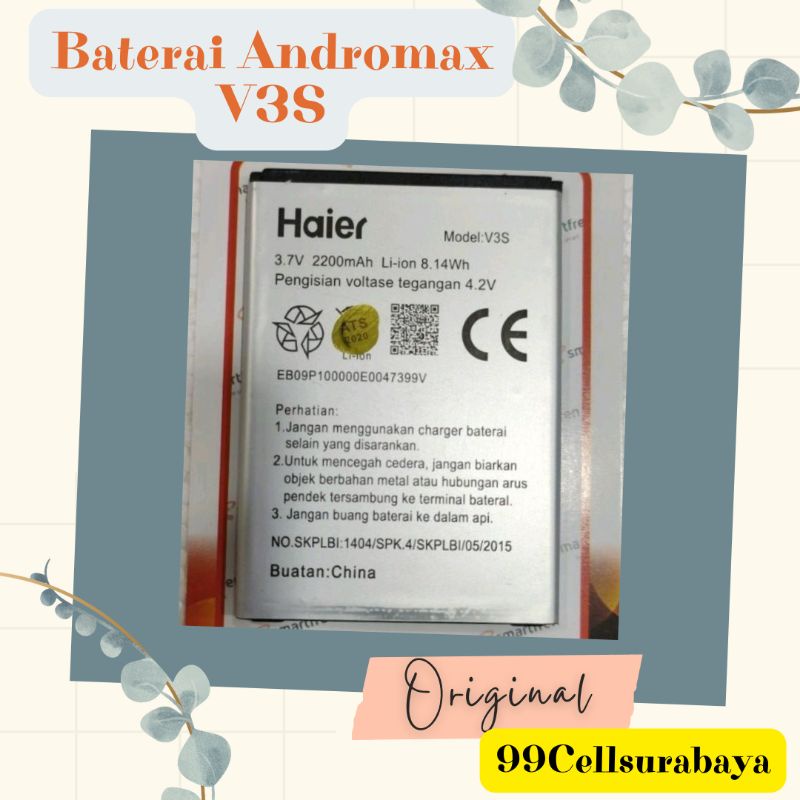 Battery baterai batre batrai Andromax V3S original