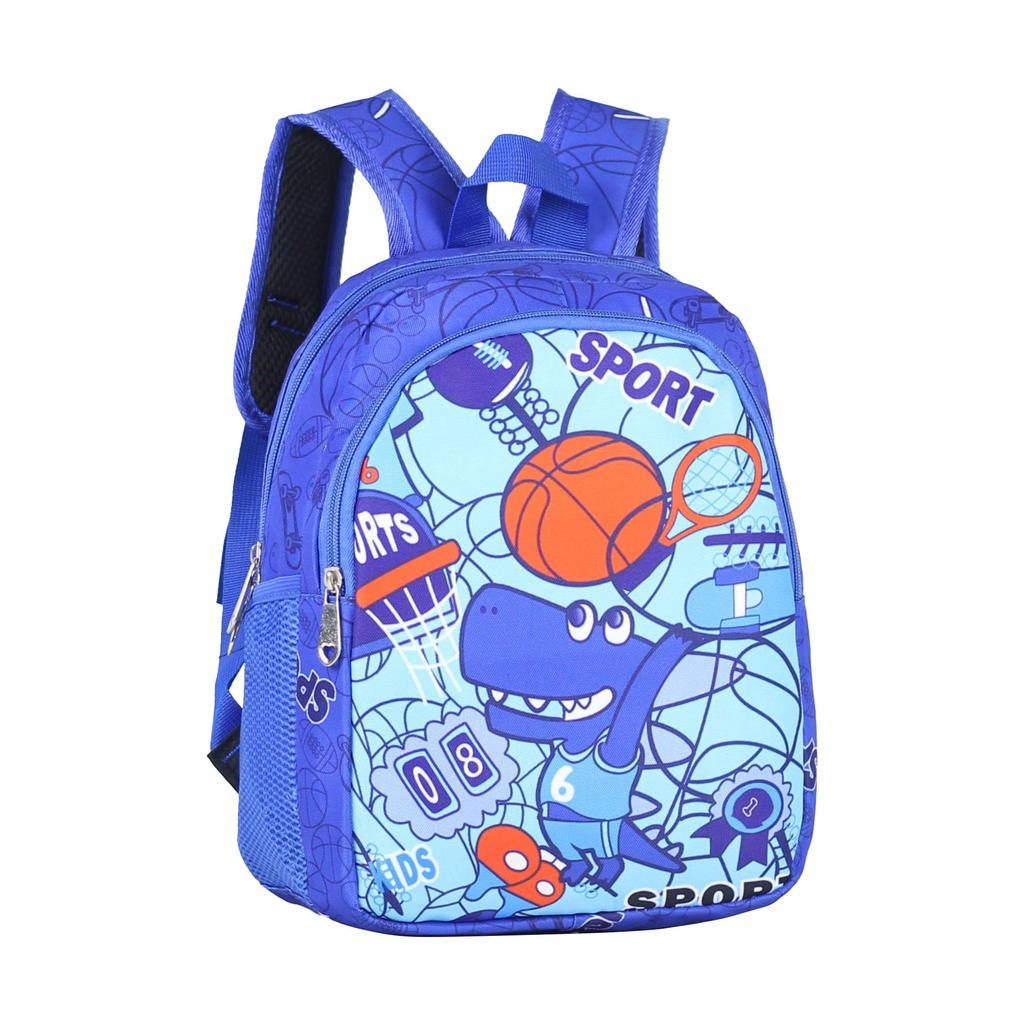 Tas Ransel Karakter Basket Biru Backpack Mini Import Tebal Ransel Anak Tk Gendong Tebal Keren