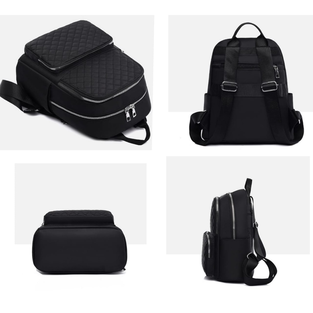 TAS RANSEL WANITA KOREA ANTI AIR PREMIUM HITAM SINALOA TA464B5 PREMIUM SEKOLAH GENDONG BACKPACK PUNGGUNG CEWEK KULIAH REMAJA IMPORT KERJA BATAM